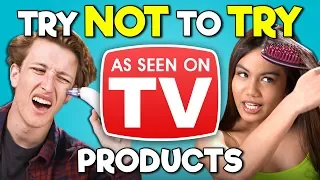 Teens React To Try Not To Try Challenge - As Seen On TV Products