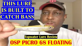 Bass Fishing Lure Review Picro 68 floating lure for winter Bass fishing