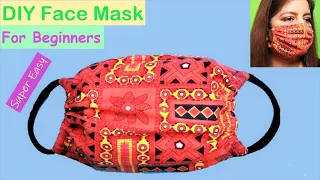 How to Make Fabric Face Mask for Beginners at Home | DIY Easy Face Mask Tutorial | #66