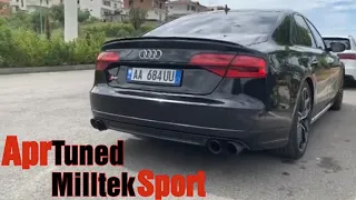 Audi S8 Plus With MilltekSport Exhaust catback valved