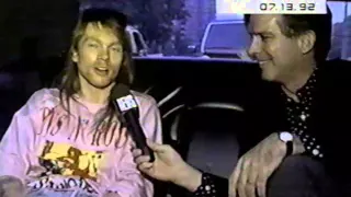 GUN'S N ROSES AXL ROSE INTERVIEW MTV 1992/INTRO HEADBANGER'S