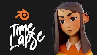 #15 3D Blender Girl Character Modeling I Blender Tutorial for Beginners [Timelapse ]