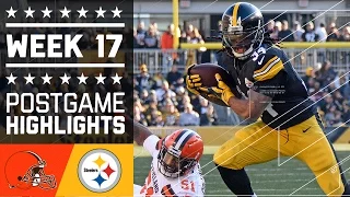 Browns vs. Steelers | NFL Week 17 Game Highlights