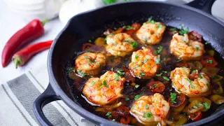 Gambas al pil pil o al ajillo | receta tradicional 🦐🦐🦐