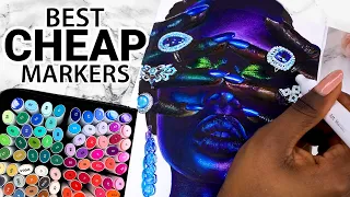 Drawing a REALISTIC PORTRAIT with CHEAP Ohuhu Markers | Best Cheap Markers for a Beginner?