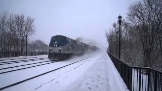 Amtrak Handles Snow Hinsdale Highlands