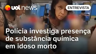 Idoso morto em banco estava desnutrido e polícia investiga presença de substância química no corpo