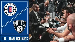 Clippers at Nets Game Highlights | 11/17