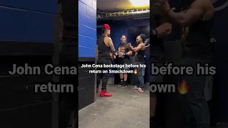 John Cena Backstage before Smackdown Return #johncena #smackdown #wwe