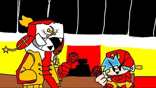 Ruv sings the russian anthem with bf in a mcdonalds
