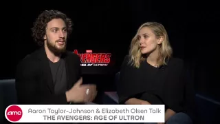 Aaron Taylor Johnson & Elizabeth Olsen Chat THE AVENGERS: AGE OF ULTRON