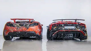 McLaren MP4-12C vs Lamborghini Aventador - Restoration Abandoned Model Cars