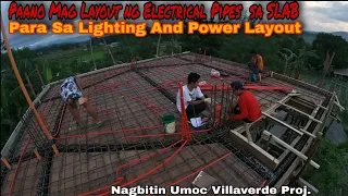 Paano Mag Layout Ng Electrical Pipes Para sa Lighting at Power Layout sa SLAB