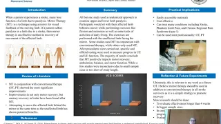 The Effect of Mirror Therapy on Post Stroke Patients