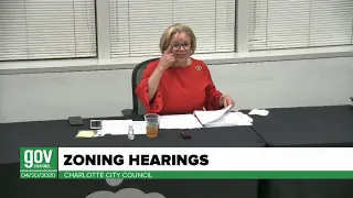 City of Charlotte Zoning Meeting - April 20, 2020