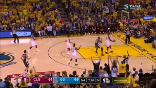 lebron james in weird out of bounds play in the final vs golden state