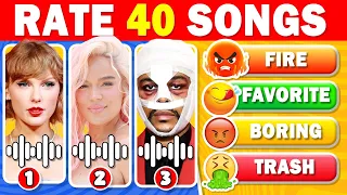 RATE THE SONG 🎵 2024 Top Songs Tier List Music