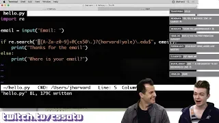 REGULAR EXPRESSIONS TUTORIAL - CS50 on Twitch, EP. 15