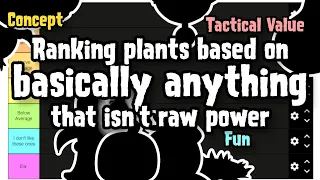 Ranking every PVZ plant my own way