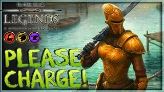 [TES LEGENDS] PLEASE CHARGE! -  Mimic Redoran Keyword Deck Gameplay 🗡️ Houses of Morrowind