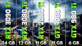 RTX 3090 Ti vs RTX 3080 Ti vs RTX 2080 Ti vs GTX 1080 Ti vs GTX 980 Ti | PC Gaming Tested