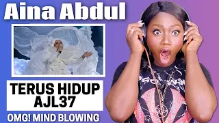 FIRST TIME HEARING AINA ABDUL Terus Hidup [AJL37] REACTION!!!😱 | OFFICIAL VIDEO