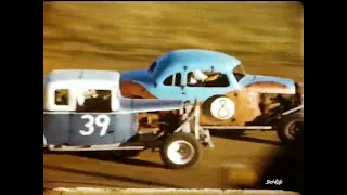 Vintage Treasure State Racing Association Old Coupe Dirt Track Race Car Billings, MT 9-2-1961 Belaro