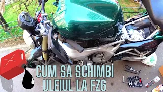 Inca dai bani la serivce? Invata sa faci singur revizia (ulei, filtru ulei+filtru aer Yamaha FZ6)