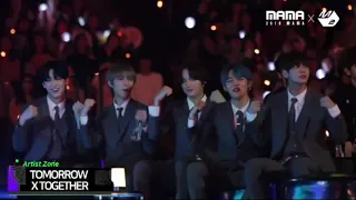 TXT REACTION TO BTS PERFORMANCE