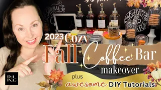 LUXURIOUS FALL COFFEE BAR DECORATE WITH ME • Tips and DIYs to Creating a Cozy High-End Vibe!