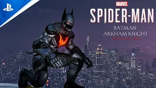 Spider-Man PC - Peter Crafts Batman Arkham Knight Suit (Marvel's Spiderman PC MODS)