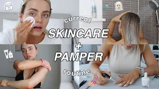 CURRENT SKINCARE & PAMPER ROUTINE | NAILS | TAN | HAIR | Conagh Kathleen