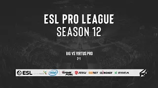 LIVE: BIG vs Virtus.pro - ESL Pro League Season 12 - Special Qualifier - EU