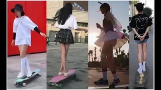 【Tik Tok Compilation】Best Chineses Girls longboard Dancing videos in douyin/tik tok/Musical.ly