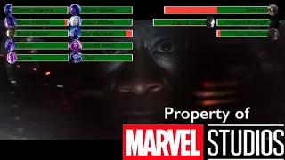 The Avengers vs. Thanos with healthbars 2/3