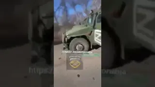Ukraine War - Abandoned GAZ Tigr infantry vehicle on the Kharkov front