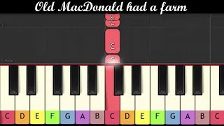 10 children songs on Piano very easy