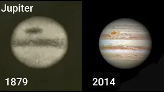 Some of the oldest and the newest planet images compared