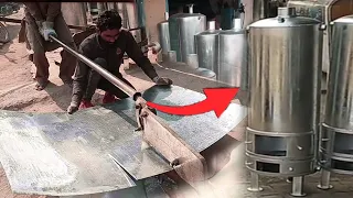 Making an Amazing Wood Burning Water Heater / Geyser Manufacturing