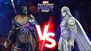 Т4 ЧЕРНАЯ ПАНТЕРА VS Т4 ЛУННЫЙ РЫЦАРЬ ►  КТО КРУЧЕ? [Marvel Future Fight]