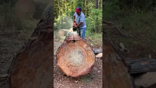 Chainsaw cut boards. No guide