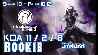 IG Rookie SYNDRA vs EKKO Mid - Patch 10.12 KR Ranked