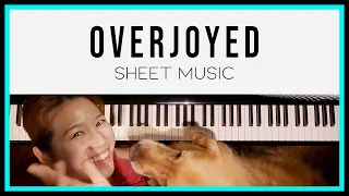 Overjoyed (Stevie Wonder) Piano Cover by Sangah Noona with Lyrics SHEET MUSIC