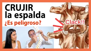 🔴 ¿Es bueno CRUJIR o Tronar la Espalda? ¿Cuáles son los RIESGOS? Relación con la Artrosis de Columna