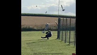 Most epic Freewing FlightLine  rc fatal P38 headshot rc plane crash total destroyed moments fail