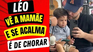 LEOZINHO FICA AGITADO😭 E ASSISTE A MAMÃE NO CELULAR PARA SE ACALMAR, É DE CHORAR😭