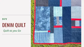 Discover the Secret to Creating Gorgeous Denim Quilts with Quilt as You Go