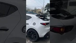 Mazda 3 Hatchback 2023 Knight Sports Rear Spoiler Installation