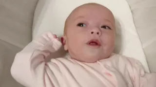 4 month old baby with amazing laugh must see!!!