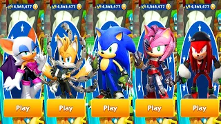 Sonic Dash - All Sonic Prime Characters Unlocked - Boscage Maze Sonic Nine Tails Rusty Rose